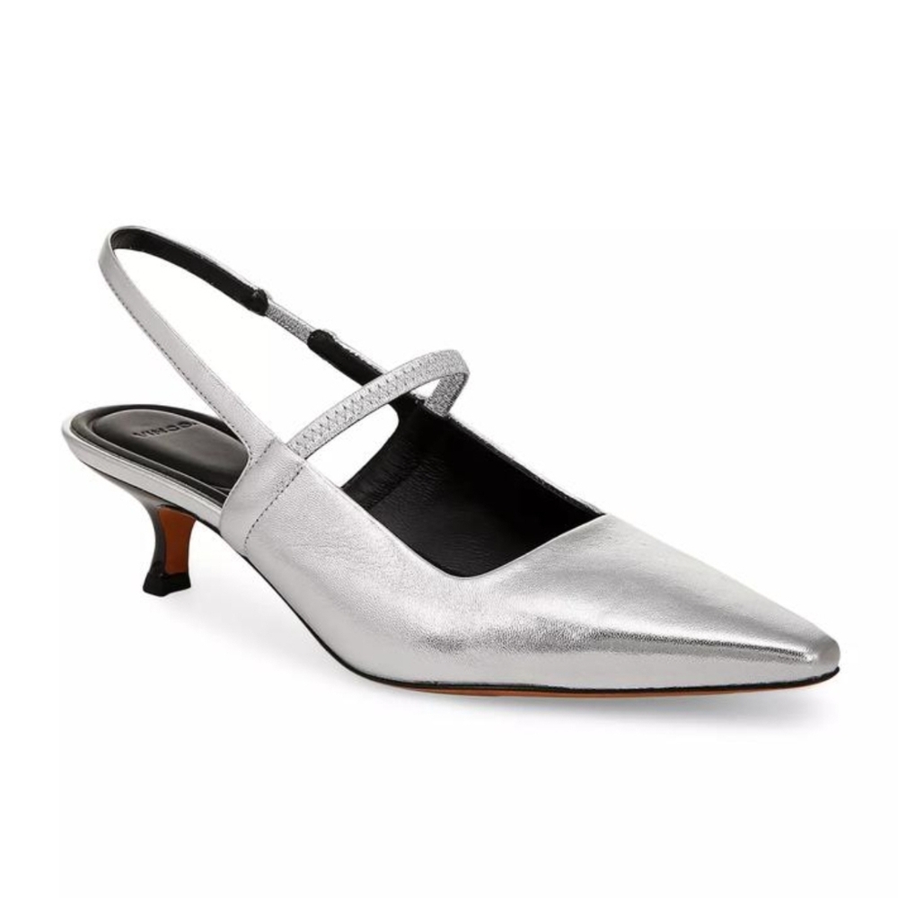 Vince Women’s Venice 45MM Kitten Heel Slingback Pumps